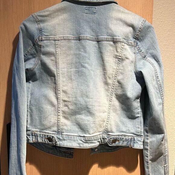 Hudson Jeans Girls’s Light Wash Denim Jacket Size XL - Picture 2 of 11